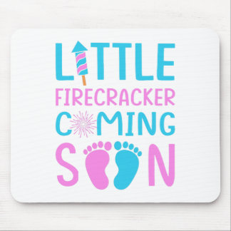 4 juli Gender Reveal Little Firecracker Comin Muismat