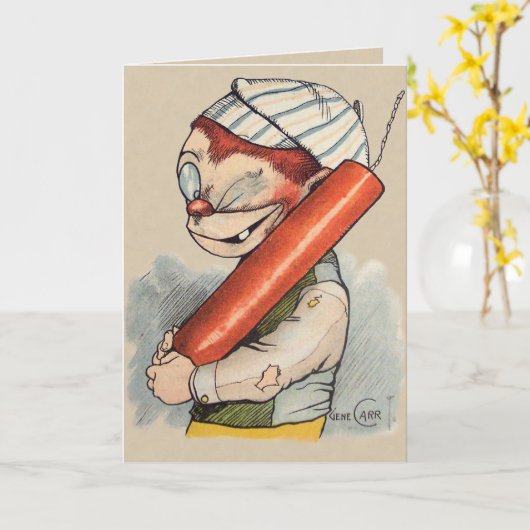 4 juli Gene Carr Illustratie Kaart (Gele Bloem)