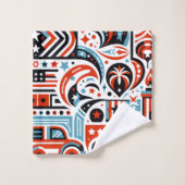 4 juli generatief patroon bad handdoek (Wasdoekje)