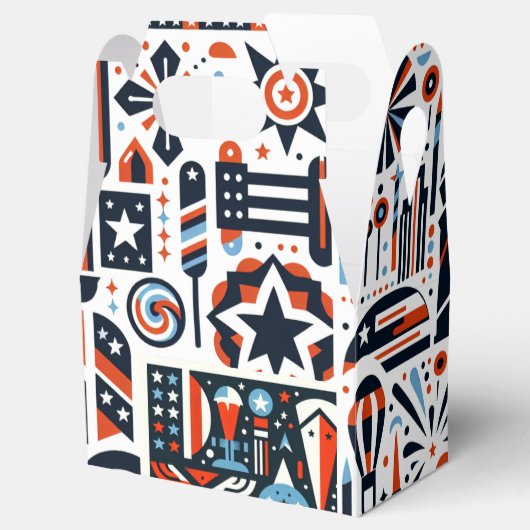 4 juli Generatief patroon Bedankdoosjes (Geopend)