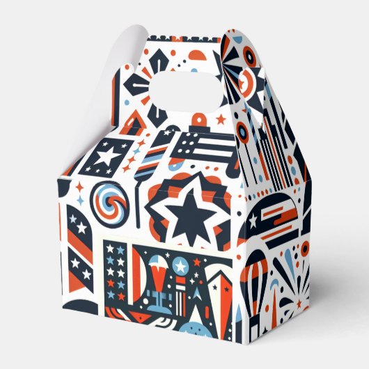 4 juli Generatief patroon Bedankdoosjes (Voorkant Zijde)