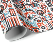 4 juli Generatief patroon Cadeaupapier (Rol Hoek)