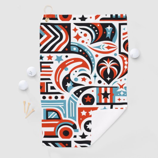 4 juli Generatief patroon Golfhanddoek (Insitu)