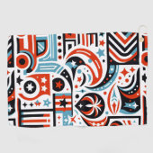 4 juli Generatief patroon Golfhanddoek (Horizontaal)