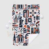 4 juli Generatief patroon Golfhanddoek (Insitu)