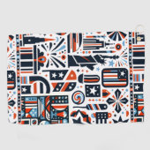 4 juli Generatief patroon Golfhanddoek (Horizontaal)