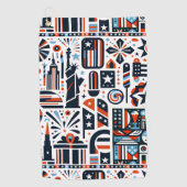 4 juli Generatief patroon Golfhanddoek (Voorkant)