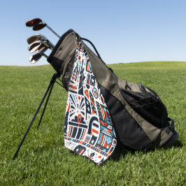 4 juli Generatief patroon Golfhanddoek