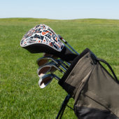 4 juli generatief patroon golfheadcover (Insitu)