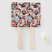 4 juli Generatief patroon Handwaaier (Voorkant en achterkant)