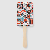 4 juli Generatief patroon Handwaaier (Achterkant)