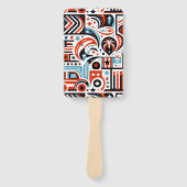 4 juli Generatief patroon Handwaaier (Voorkant)