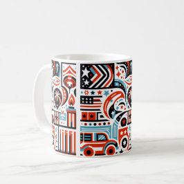 4 juli Generatief patroon Koffiemok