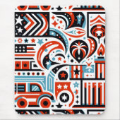 4 juli Generatief patroon Muismat (Voorkant)