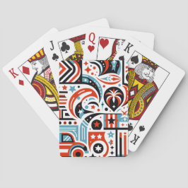 4 juli Generatief patroon Pokerkaarten