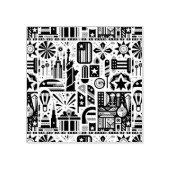 4 juli Generatief patroon Rubberstempel (Afrduk)