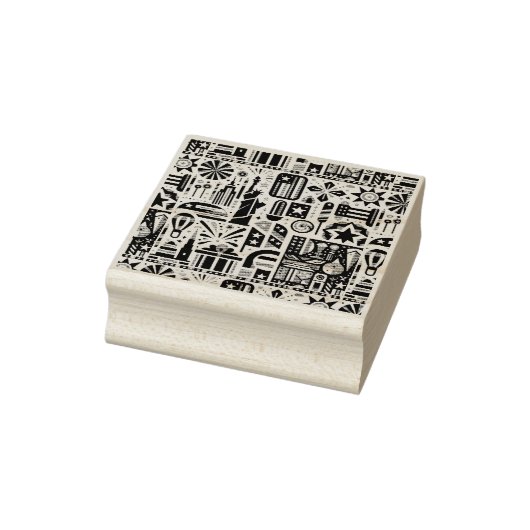 4 juli Generatief patroon Rubberstempel (Stempel)