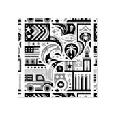 4 juli Generatief patroon Rubberstempel (Afrduk)