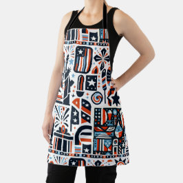 4 juli Generatief patroon Schort