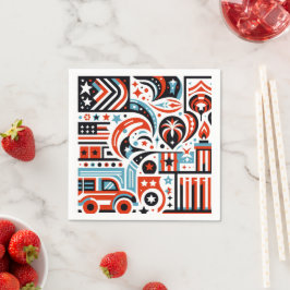 4 juli Generatief patroon Servet