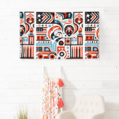 4 juli Generatief patroon Spandoek (Insitu)