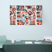 4 juli Generatief patroon Spandoek (Beurs)