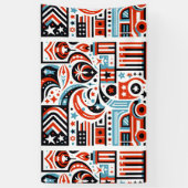 4 juli Generatief patroon Spandoek (Verticaal)