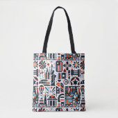 4 juli Generatief patroon Tote Bag (Voorkant)