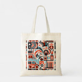 4 juli Generatief patroon Tote Bag (Achterkant)