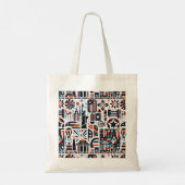 4 juli Generatief patroon Tote Bag (Achterkant)