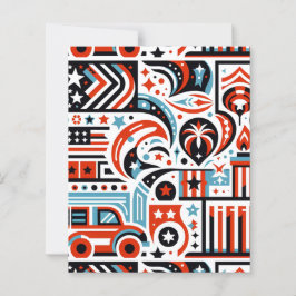 4 juli Generative Pattern Scrapbook Paper