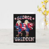 4 juli George Washington Griddy George Griddi Kaart (Gele Bloem)