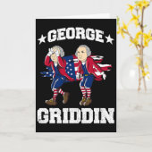 4 juli George Washington Griddy George Griddi Kaart (Gele Bloem)