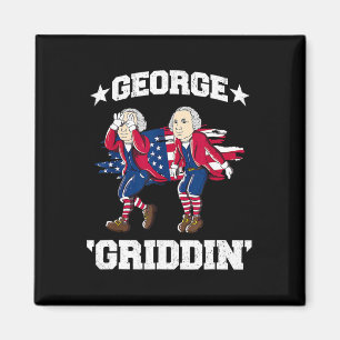 4 juli George Washington Griddy George Griddi Magneet