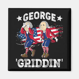 4 juli George Washington Griddy George Griddi Magneet