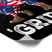 4 juli George Washington Griddy George Griddi Poster (Hoek)