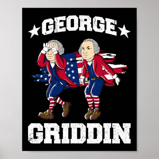 4 juli George Washington Griddy George Griddi Poster (Voorkant)