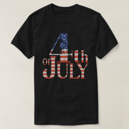 4 juli George Washington Retro Patriotic T-shirt