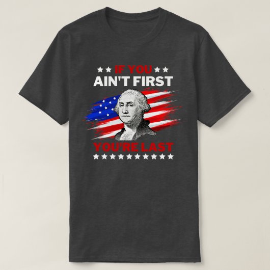 4 juli George Washington T-shirt (Design voorkant)