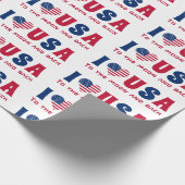 4 juli Gepersonaliseerd Cadeaupapier (Hoek)