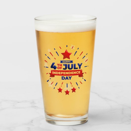 4 juli glazen droogtrommel (Voorkant gevuld)