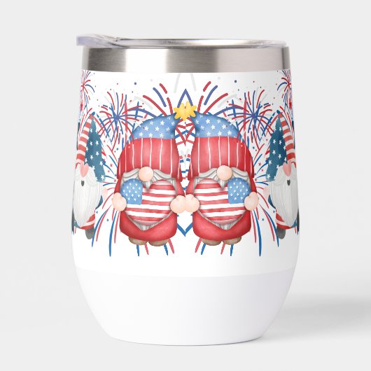 4 juli Gnome Water Bottle Gift (Rechts)