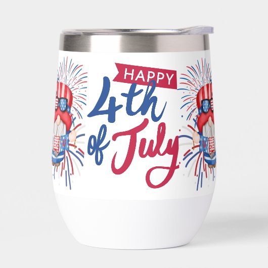 4 juli Gnome Water Bottle Gift (Links)