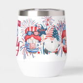 4 juli Gnome Water Bottle Gift (Achterkant)