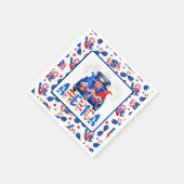 4 juli gnomen servet (Hoek)