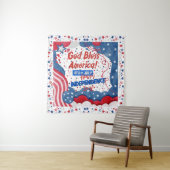 4 juli, God zegene Amerika Wandkleed (In situ)