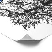 4 juli Goldendoodle Doodle Hond Patriottisch Veren Poster (Hoek)