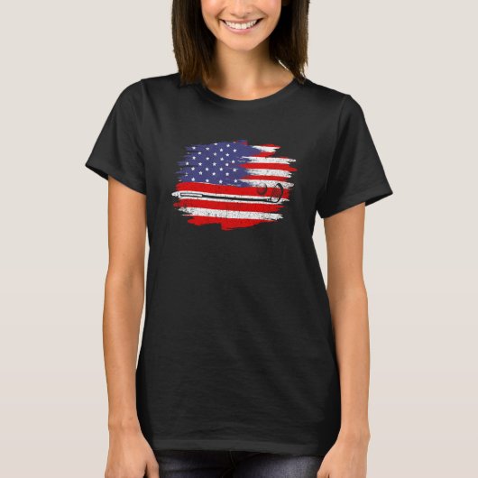 4 juli golf American Flag Ball met Top Hat (Voorkant)