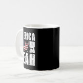 4 juli Grappig - Amerika Yeah  Koffiemok (Voorkant links)