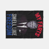 4 juli Grappig Trump Patriottisch Mijn Scheten Rui Fleece Deken (Voorkant (Horizontaal))
